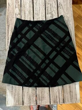 Nanette Lepore Green and Black Skirt (2)